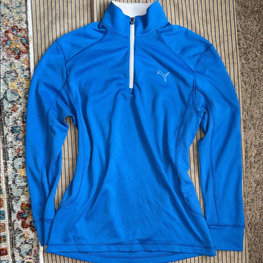 Puma Women's Vibrant Blue Long Sleeve Top